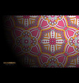 luxury islamic background with mandala vector image vector image