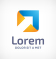abstract business logo icon design template vector image