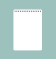 white clean sheet of paper vector image vector image