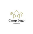 camp logo vector image