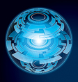 fantasy navigation sphere vector image vector image