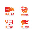 hot talk logo symbol or icon template vector image
