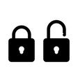 lock icon security symbol isolated vector image vector image
