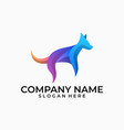 abstract dog template vector image vector image