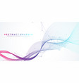 abstract dynamic motion lines and dots background vector image