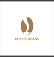 coffee logo modern icon symbol monochrome vector image