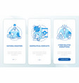 energy safety threats onboarding mobile app page vector image vector image