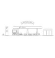 refueling gas station linear vector image