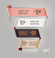 abstract ribbon style infographics template vector image vector image