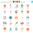 medical colorful icons set 02 vector image