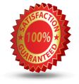 satisfaction guaranteed vector image vector image