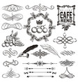 vintage decorative ornament borders and page vector image