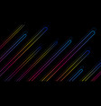abstract background with neon color lines vector image vector image