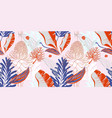 original trendy seamless artistic flower pattern vector image vector image