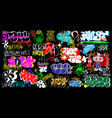 rap graffiti lettering doodles background vector image vector image