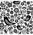 scandinavian folk art seamless pattern vector image vector image