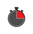 stopwatch simple icon on white background vector image