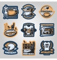 american football competitions emblems vector image vector image