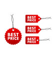 best price web design elements shopping tags vector image