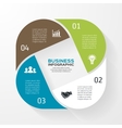 circle infographic template for diagram graph vector image