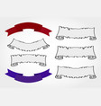 set banners and ribbons vector image