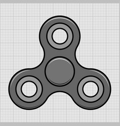 Fidget spinner toy icon Royalty Free Vector Image