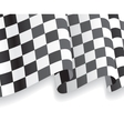 background with waving racing flag vector image