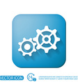 cogwheel icon setting and repair symbol settings vector image
