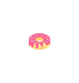 donut collection sweet sugar icing donuts vector image vector image