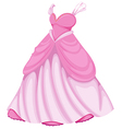 A beautiful pink dress Royalty Free Vector Image