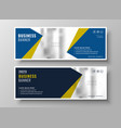 elegant business banners in geometric style vector image