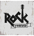 rock music print vector image vector image