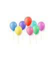 set of festive color balloons vector image