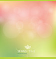 spring summer autumn green and pink color tone vector image vector image