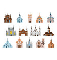 catholic church vintage monastery architecture vector image