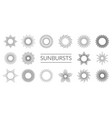 starburst sunburst elements star bursts vector image
