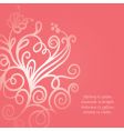 floral background vector image vector image