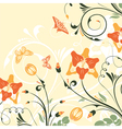 flower frame vector image