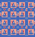 seamless hand drawn abstract pattern vector image vector image