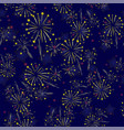 starry firework seamless pattern vector image