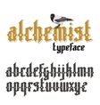 alchemist gothic font vector image vector image