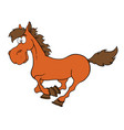 cartoon farm animals cute horse smileseps 10 vector image