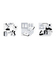 stay home entertainment abstract concept vector image vector image