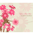 floral invitation vector image