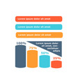 infographic with charts vector image