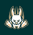 running rabbit vector image
