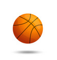 basketball ball over white background isolated vector image