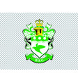 england football club emblem on transparent vector image vector image