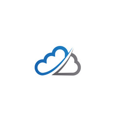 Cloud logo icon design template Royalty Free Vector Image