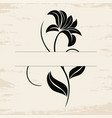 floral ornament vector image
